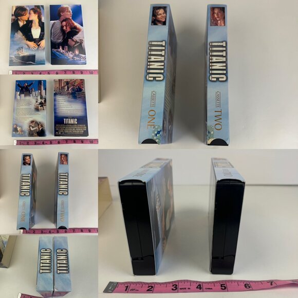 Vtg Titanic Movie‎ VHS Tape Box Set w CD Soundtrack w Collectible Poster from CD - Picture 8 of 10